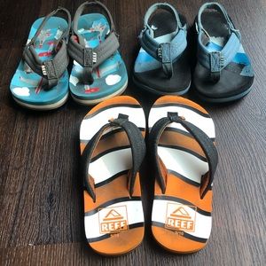 Reef | Bundle of 3 Flip Flops - 9/10